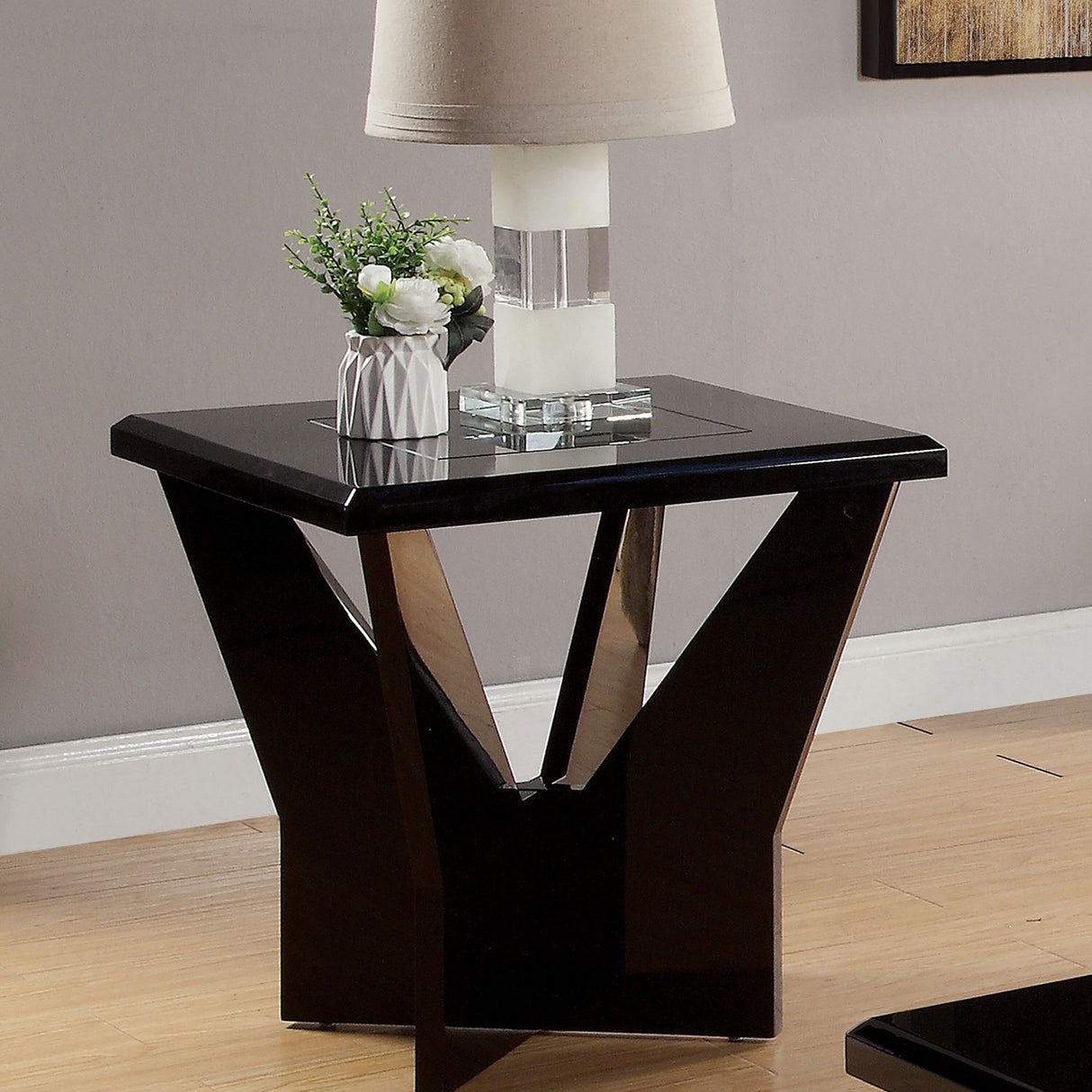 Ameena Contemporary 2-Piece Coffee Table and End Table Set by Furniture of America