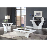 Ameena Contemporary Glass Top 3-Piece Coffee Table Set by Furniture of America