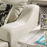 Furniture of America Anteber Farmhouse Cream Nailhead Trim Loveseat