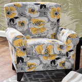 Furniture of America Audellie Contemporary Floral Club Chair
