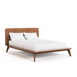 Furniture of America Beau Midcentury 6-Piece Walnut Low Profile Queen Bedroom Set