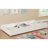 Bays Transitional Twin Wood Underbed Trundle with Casters by Furniture of America