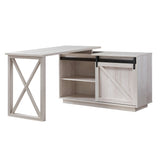 Furniture of America Brasnar 56-inch L-shape Storage Computer Desk
