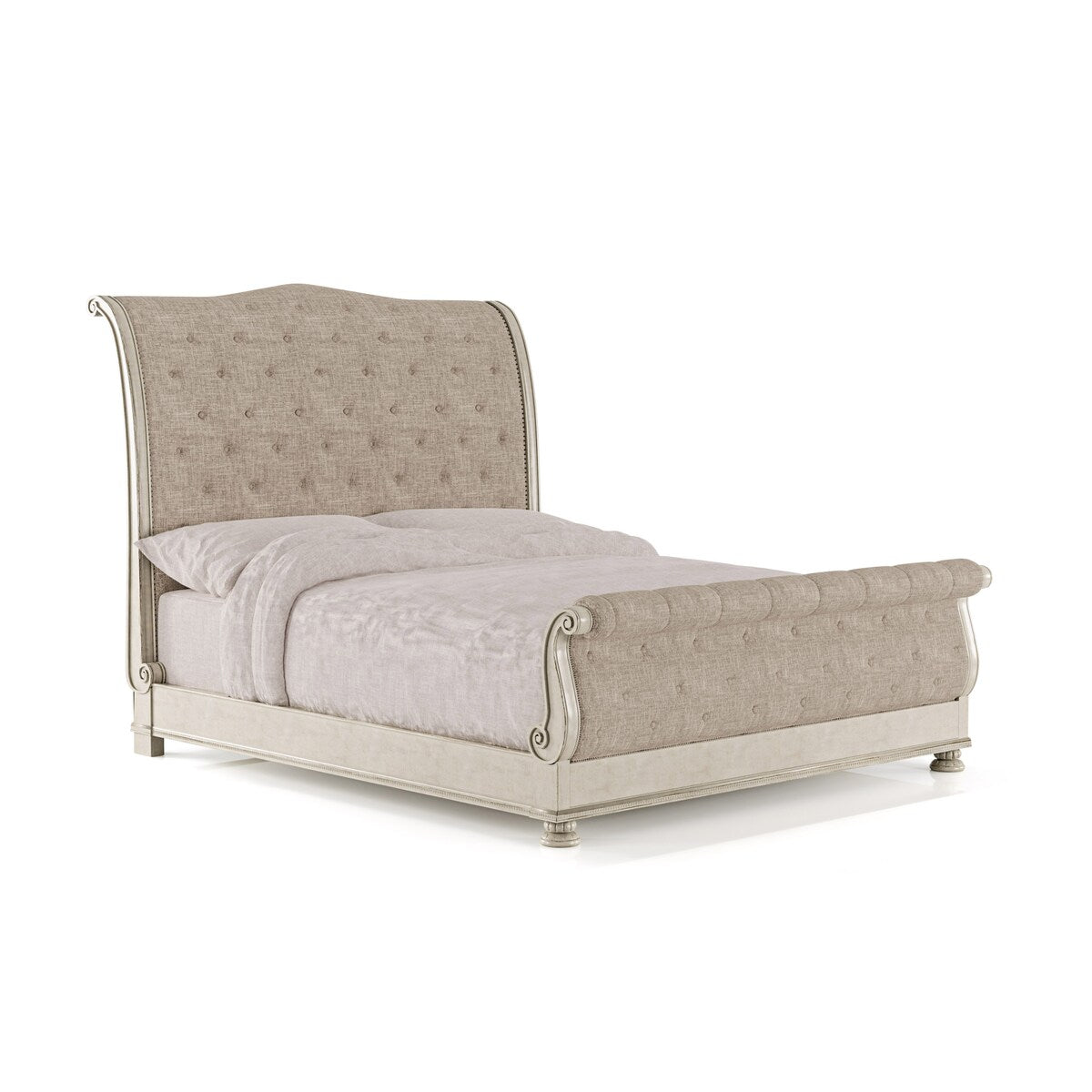 Furniture of America Brev Beige 3-piece Bedroom Set with 2 Nightstands