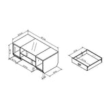 Furniture of America Bret Contemporary Espresso 47-inch Coffee Table