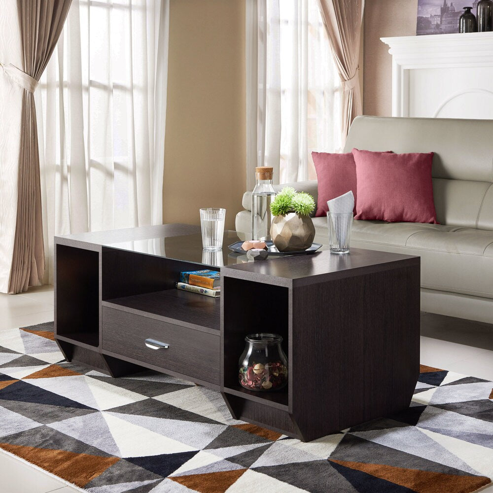Furniture of America Bret Contemporary Espresso 47-inch Coffee Table