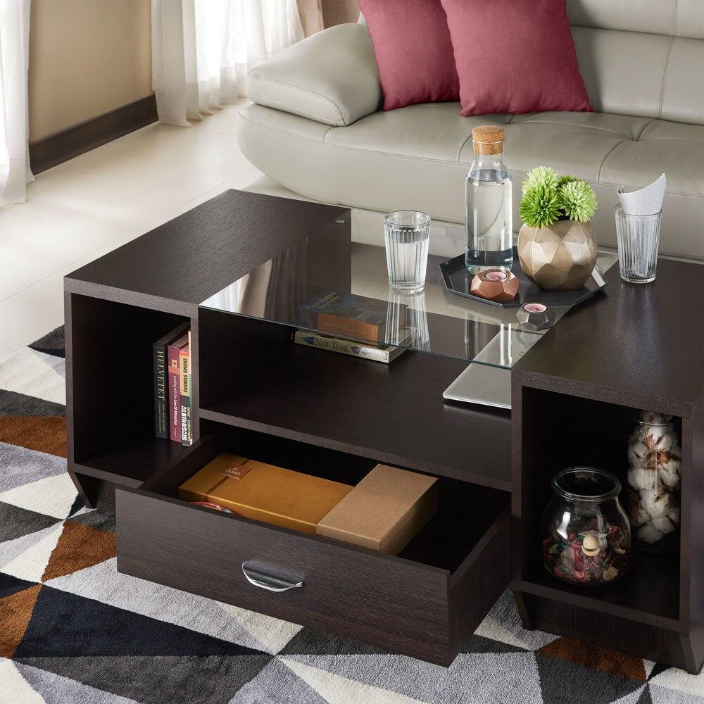 Furniture of America Bret Contemporary Espresso 47-inch Coffee Table