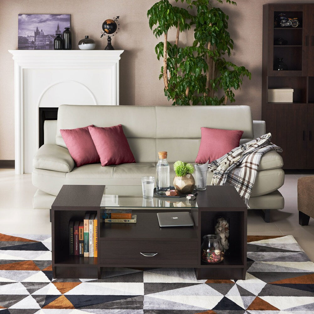 Furniture of America Bret Contemporary Espresso 47-inch Coffee Table