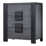 Burton Urban Grey Wood 3-piece Low Profile Platform Bed and Nightstand Set by Furniture of America