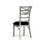 Caia Modern Silver Metal Dining Chairs (Set of 2) by Furniture of America