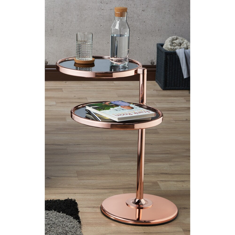 Furniture of America Cara Contemporary 2-shelf Motion Metal Side Table