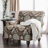 Furniture of America Jall Traditional Multi-color Fabric Accent Chair