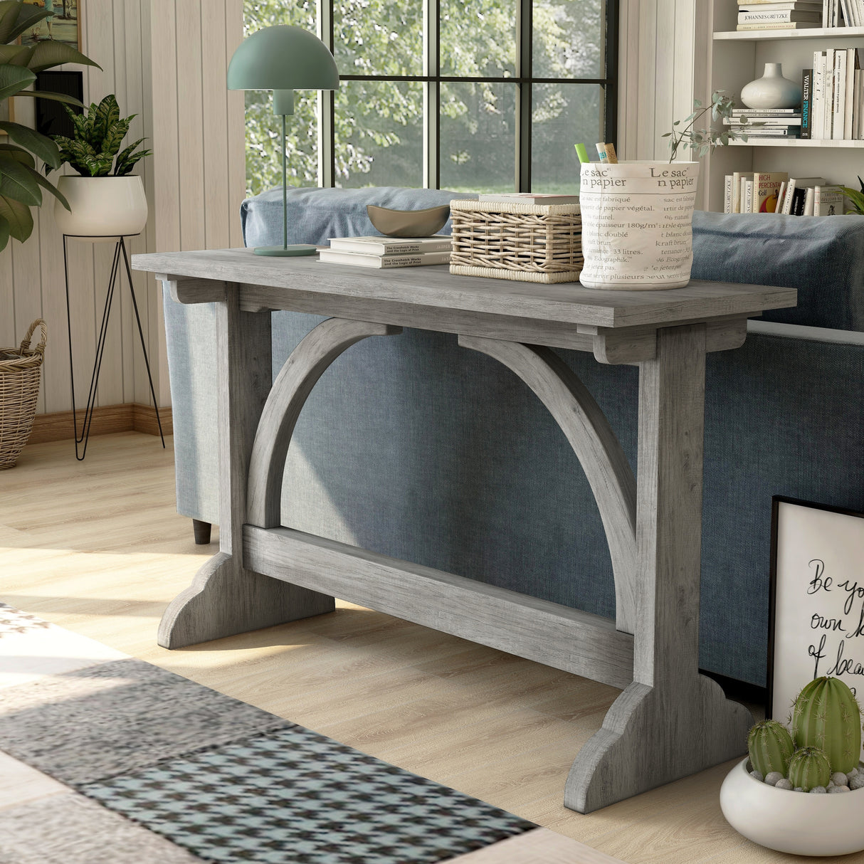 Catrina Rustic Oak Finish 47-inch Sofa Table by Furniture of America