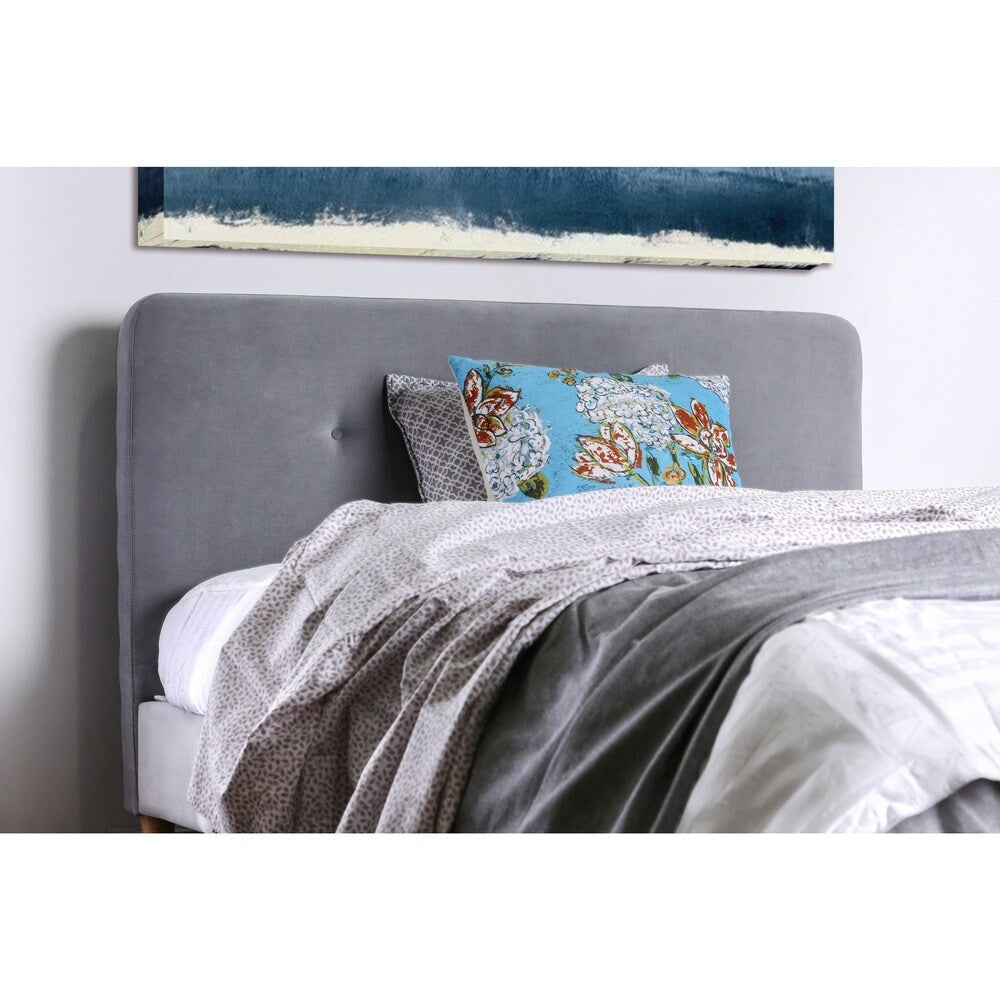 Furniture of America Celene Mid-century Modern Queen Fabric Platform Bed