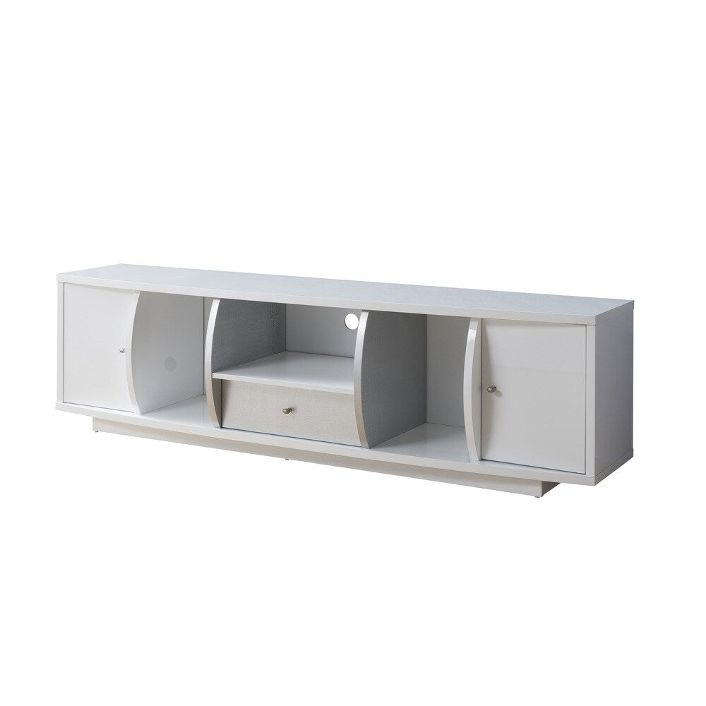 Dall Transitional White 72-inch TV Stand with Drawer by Furniture of America