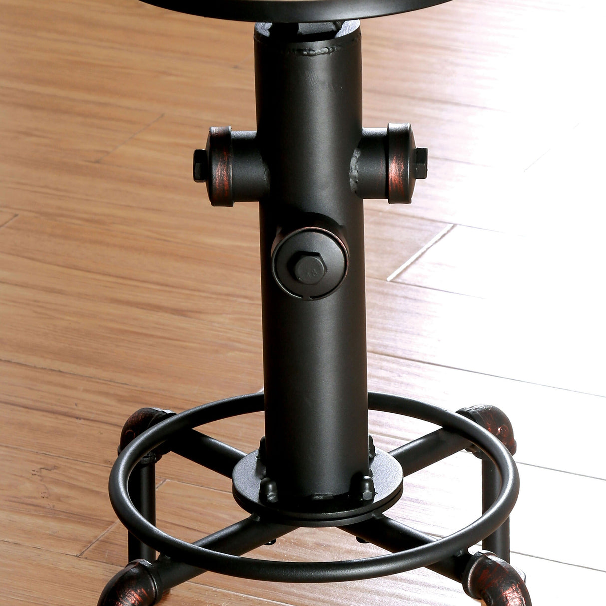 Cess Industrial Black Counter Height Stools (Set of 2) by Furniture of America