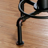 Cess Industrial Black Counter Height Stools (Set of 2) by Furniture of America