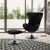 Cher Modern Fabric 2-piece Accent Chair and Ottoman Set by Furniture of America