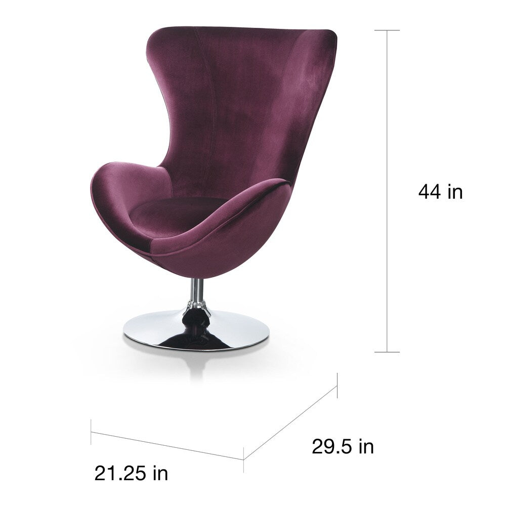 Cher Modern Fabric 2-piece Accent Chair and Ottoman Set by Furniture of America