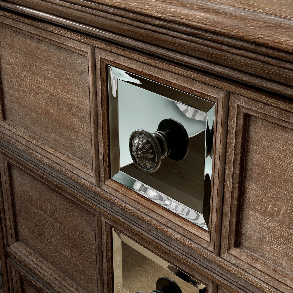 Cimarron Transitional Natural Wood 3-Drawer Nightstand by Furniture of America