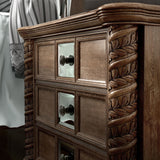 Cimarron Transitional Natural Wood 3-Drawer Nightstand by Furniture of America