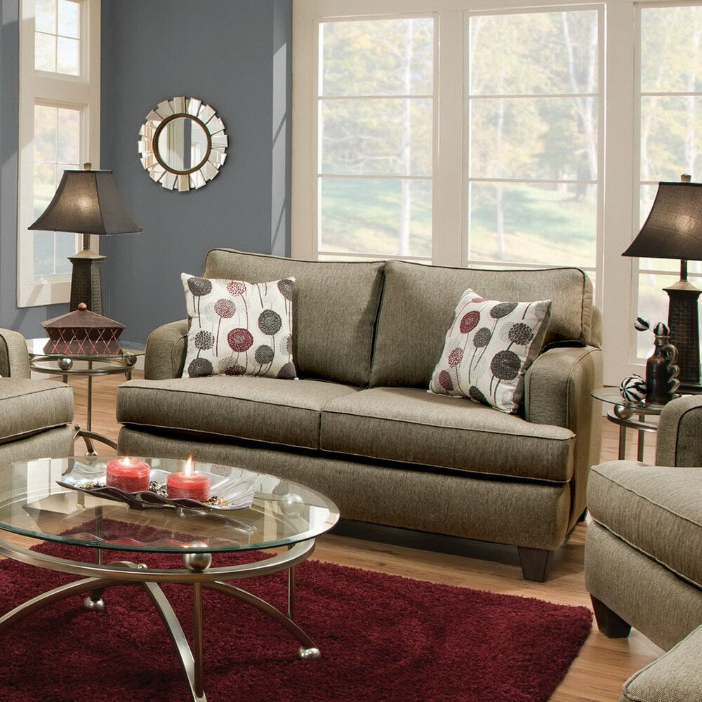 Furniture of America Dandelien Transitional Fabric Loveseat