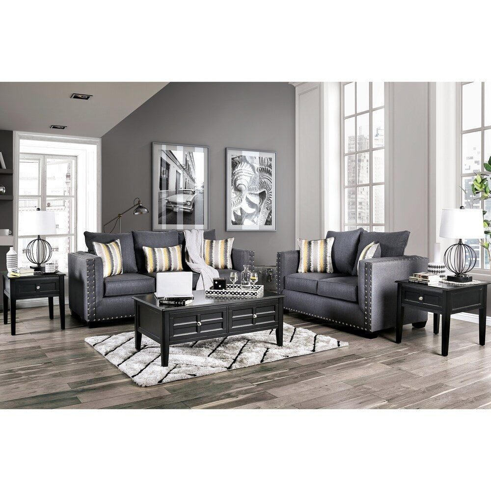 Copper Grove Akhaitsikhe Modern Slate Loveseat