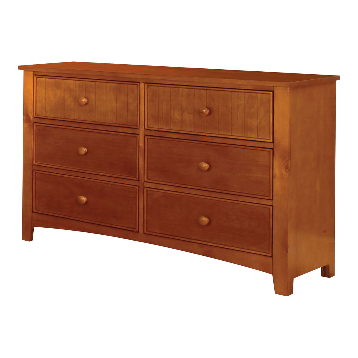 Deer Transitional 48-inch Wide Solid Wood 6-Drawer Dresser by Furniture of America