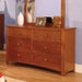 Deer Transitional 48-inch Wide Solid Wood 6-Drawer Dresser by Furniture of America