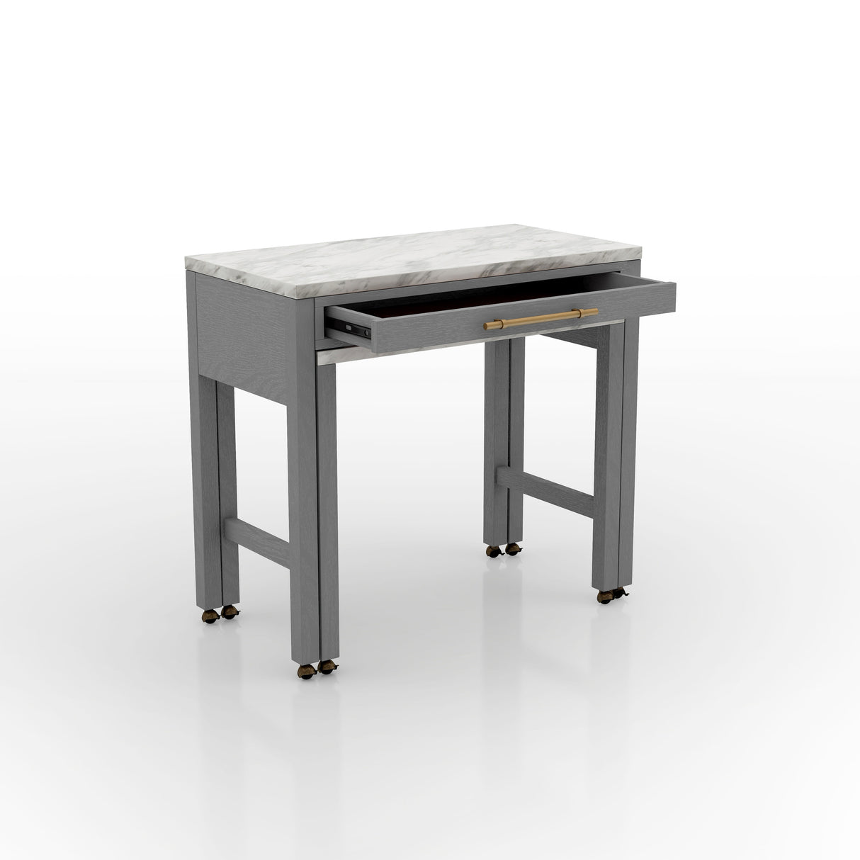 Furniture of America Delware Farmhouse Grey 39-inch Wood Counter Height Dining Table