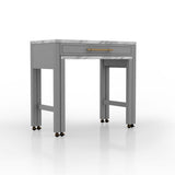 Furniture of America Delware Farmhouse Grey 39-inch Wood Counter Height Dining Table