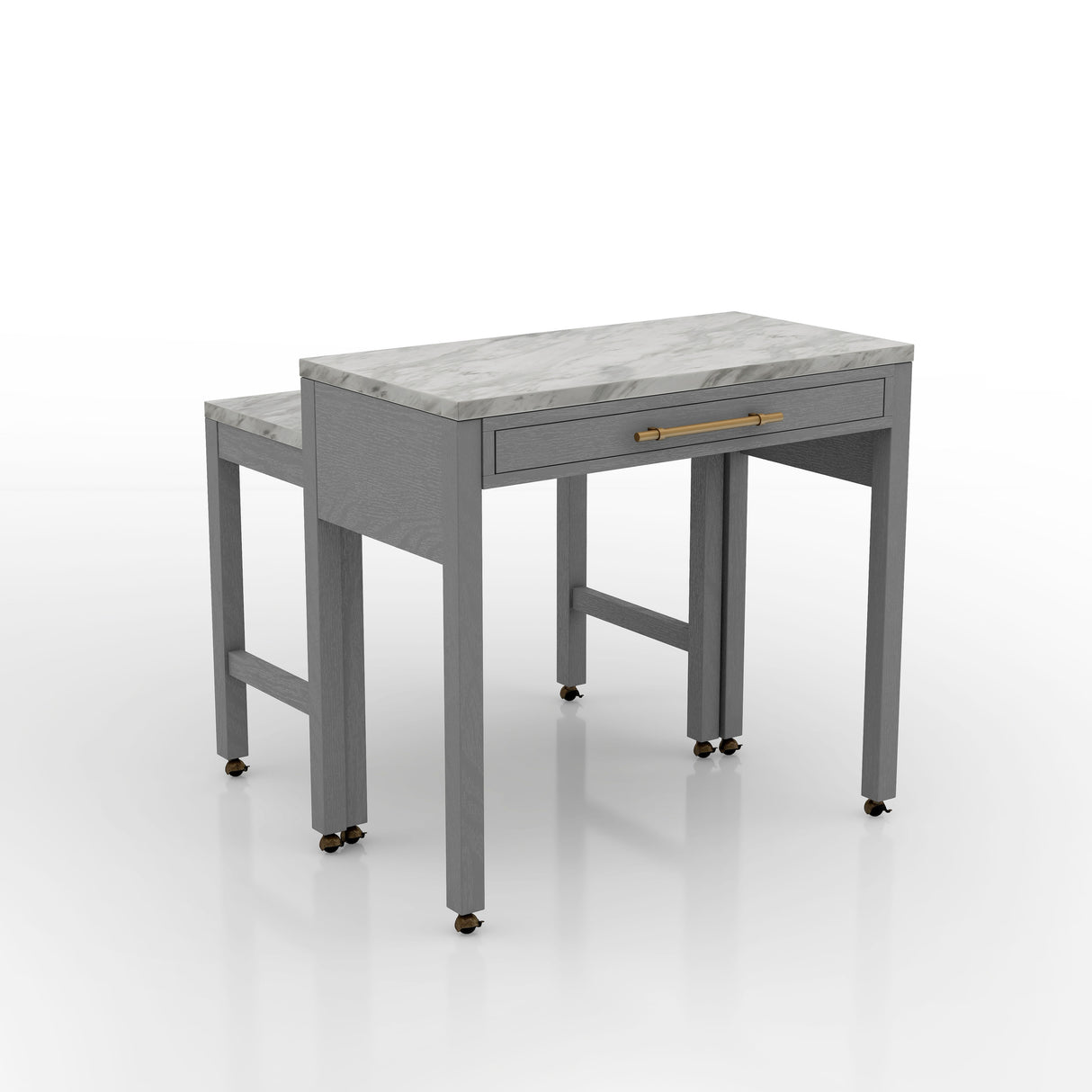 Furniture of America Delware Farmhouse Grey 39-inch Wood Counter Height Dining Table