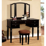 Furniture of America Donyelle 3-Piece Vanity Table and Stool Set