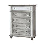 Eaen Glam Champagne Solid Wood 5-Drawer Chest by Furniture of America