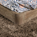 Furniture of America Elor Rustic Walnut 5-piece Padded Bedroom Set