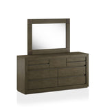 Furniture of America Elor Rustic Walnut 5-piece Padded Bedroom Set