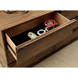 Cirio Rustic Natural Tone Wood 6-Drawer 2-Piece Dresser and Mirror Set by Furniture of America