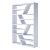 Emize Modern 12-Shelves Solid Wood Etagere Bookshelf and Display Stand by Furniture of America