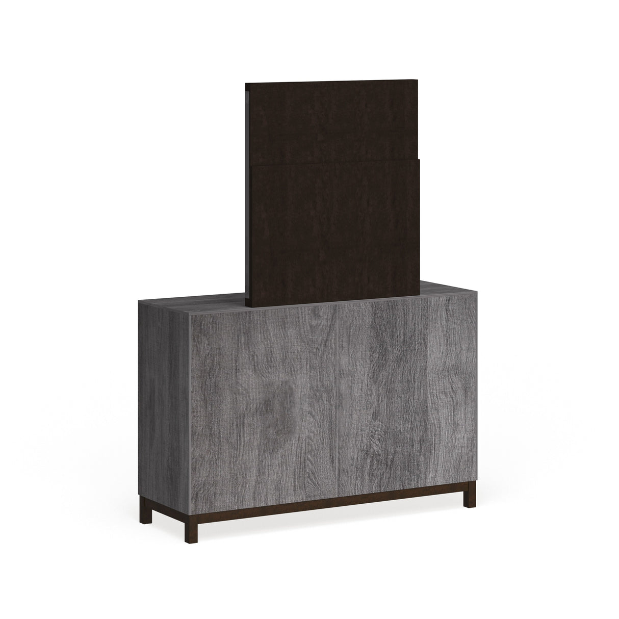Fika Rustic Grey Wood 2-piece Dresser and Mirror Set by Furniture of America