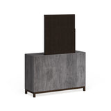 Fika Rustic Grey Wood 2-piece Dresser and Mirror Set by Furniture of America