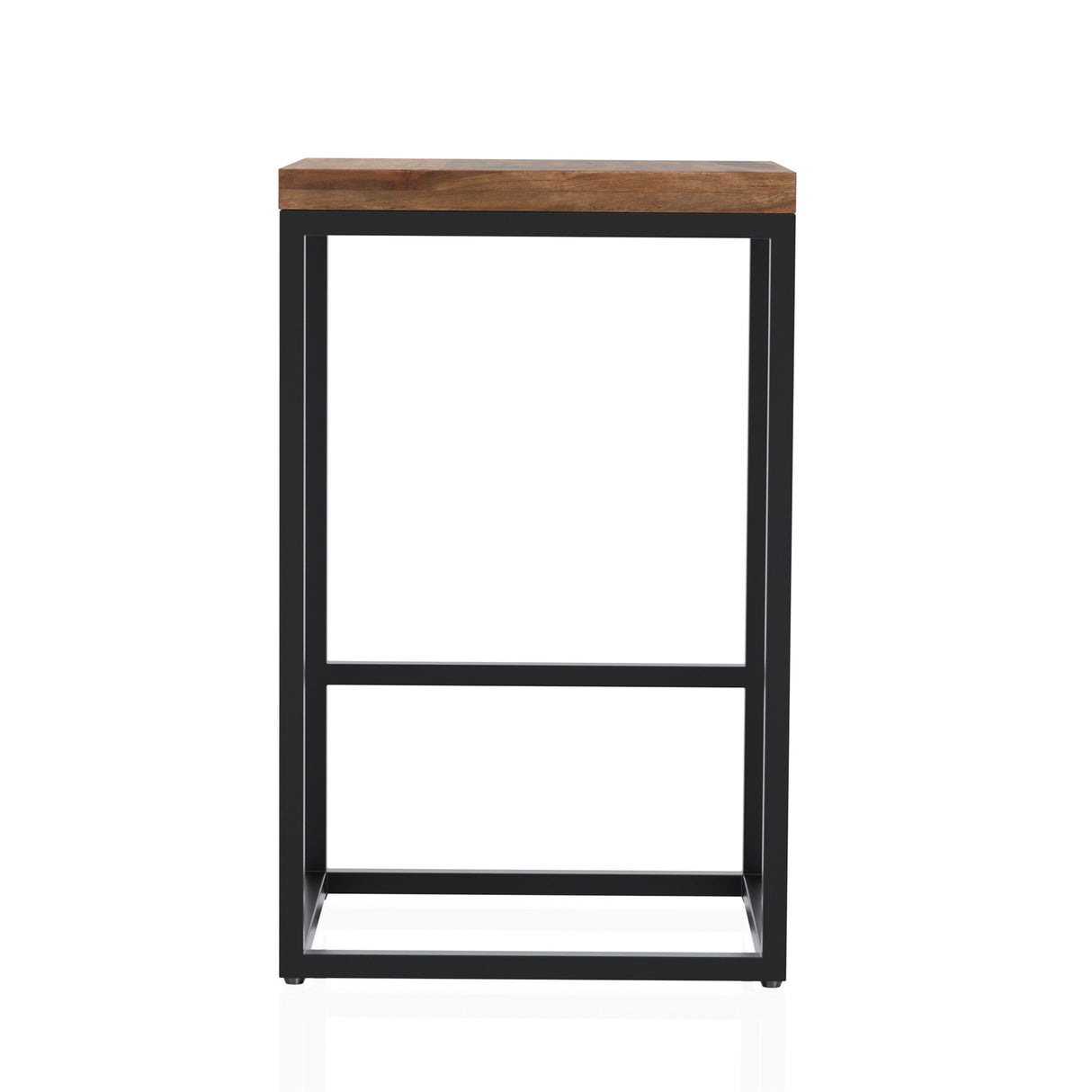 Finley Industrial Solid Wood and Metal Counter Height Stool by Furniture of America