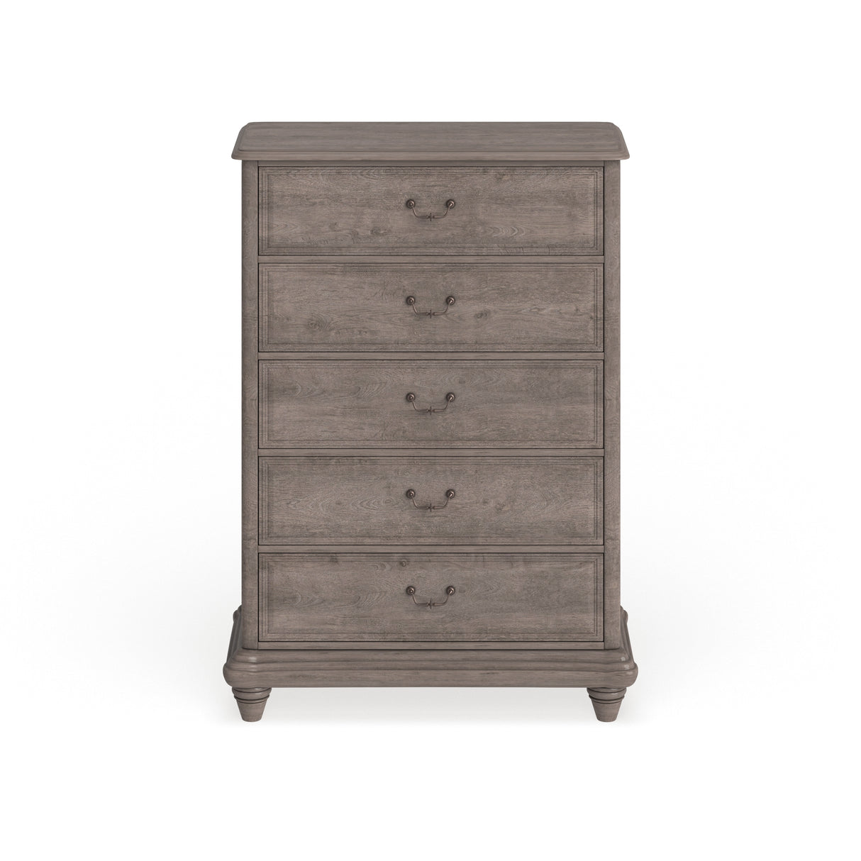 Fusi Rustic Natural Tone Solid Wood 5-Drawer Chest by Furniture of America