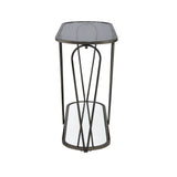 Gable Glam Glass Top 3-Piece Coffee Table Set with Shelf by Furniture of America