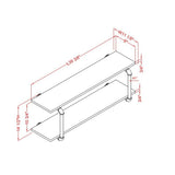 Furniture of America Gaetan Industrial Natural Tone Floating Wall Shelf