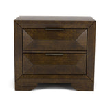 Furniture of America Gifa Rustic Espresso Solid Wood Nightstand