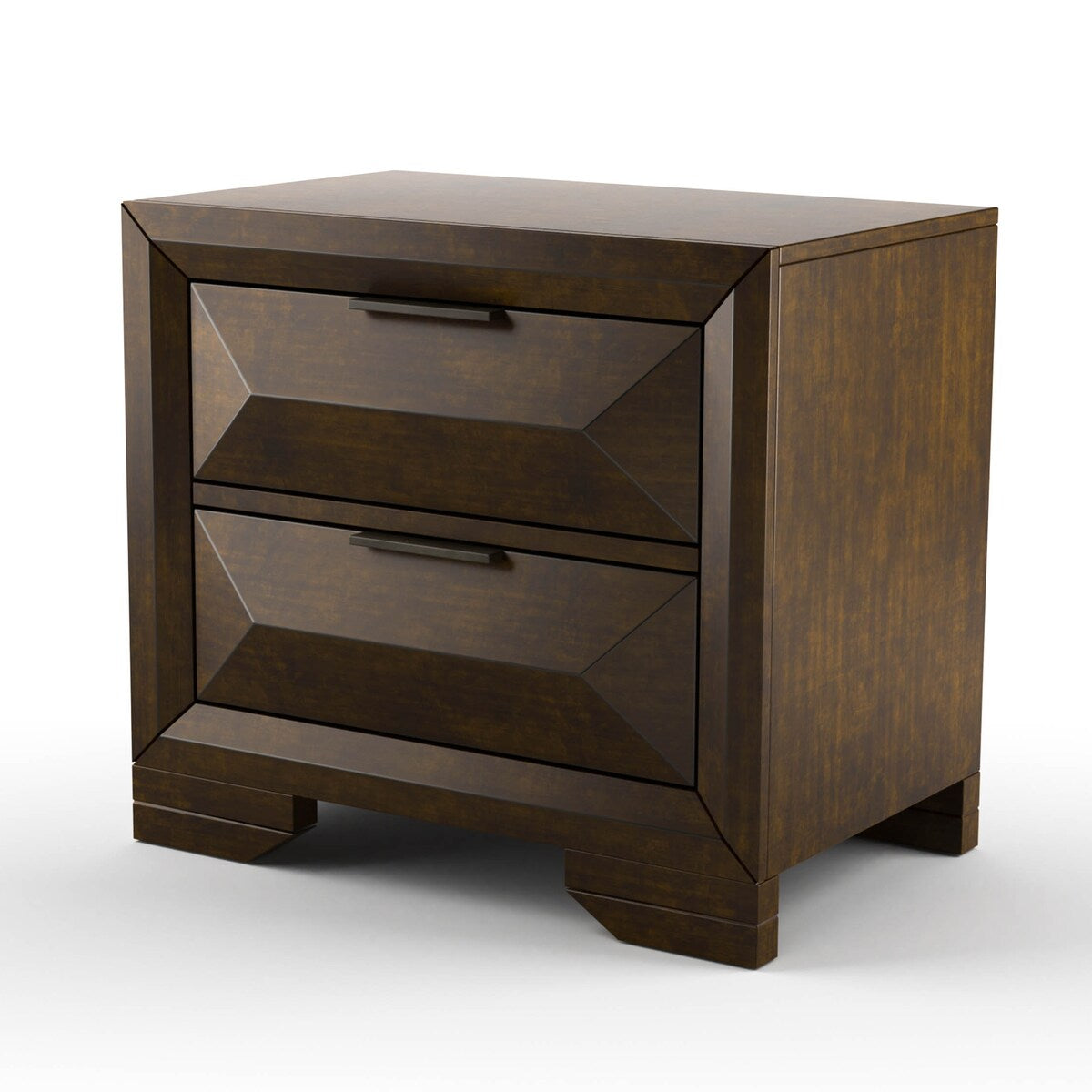 Furniture of America Gifa Rustic Espresso Solid Wood Nightstand