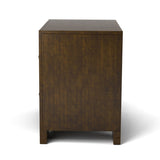 Furniture of America Gifa Rustic Espresso Solid Wood Nightstand