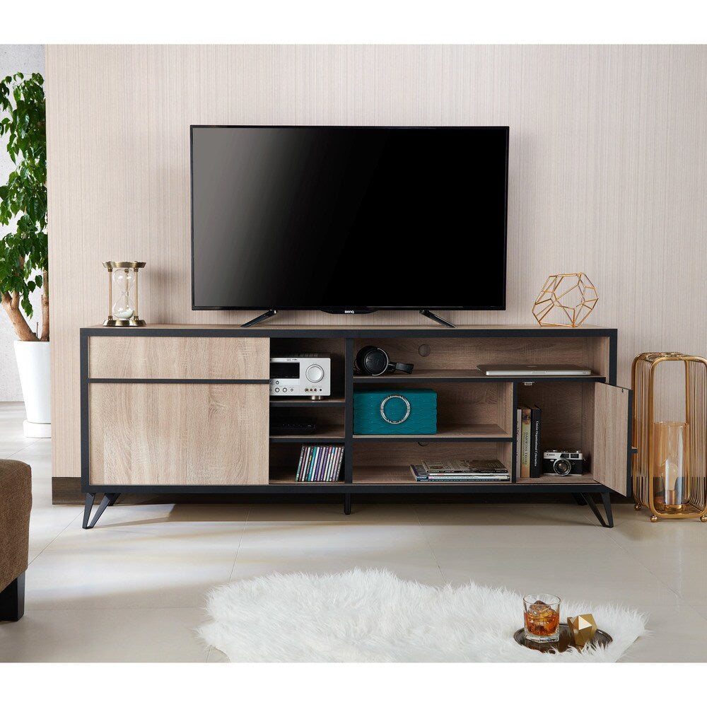 Carbon Loft Feleni Contemporary 70-inch 6-shelf TV Console