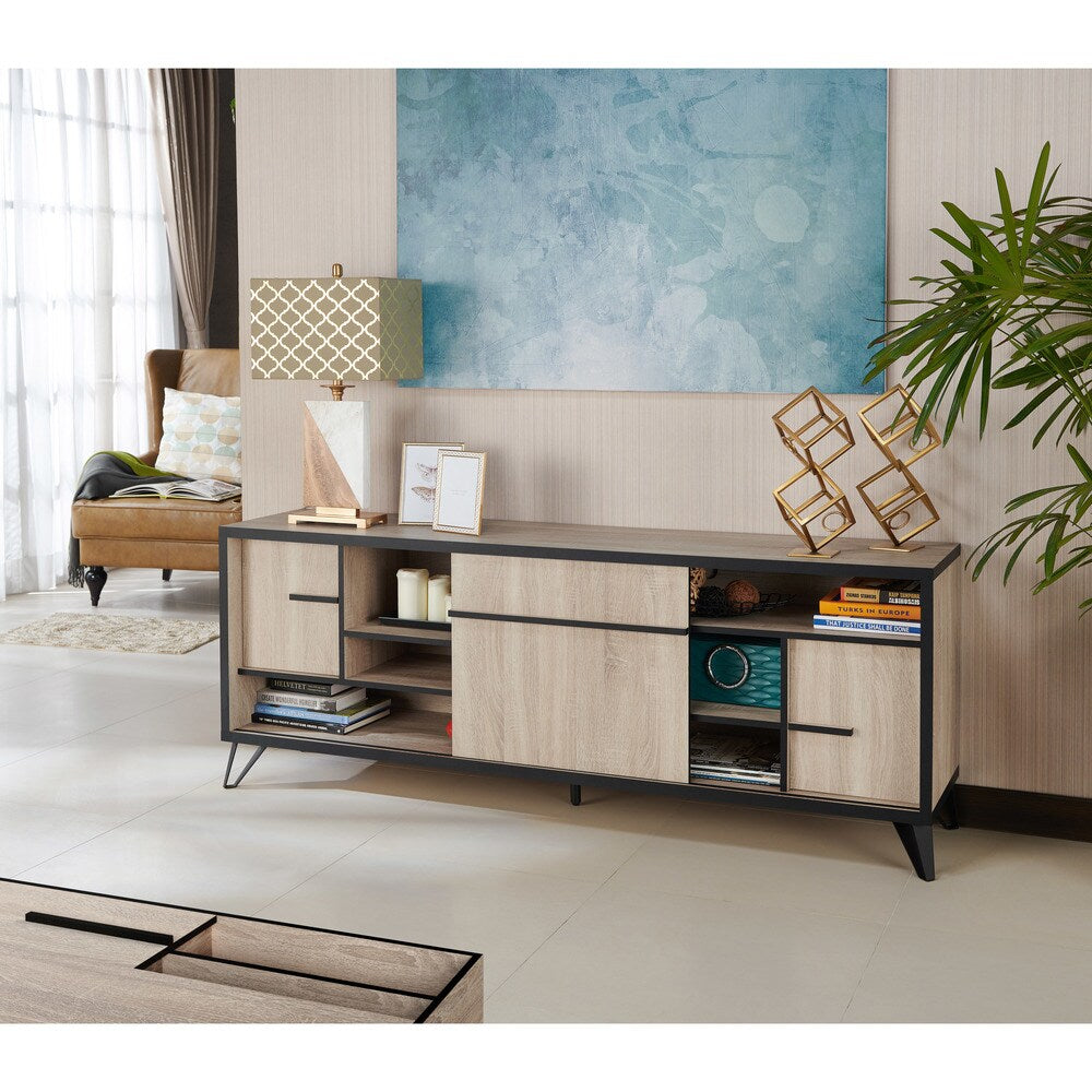 Carbon Loft Feleni Contemporary 70-inch 6-shelf TV Console