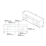 Carbon Loft Feleni Contemporary 70-inch 6-shelf TV Console